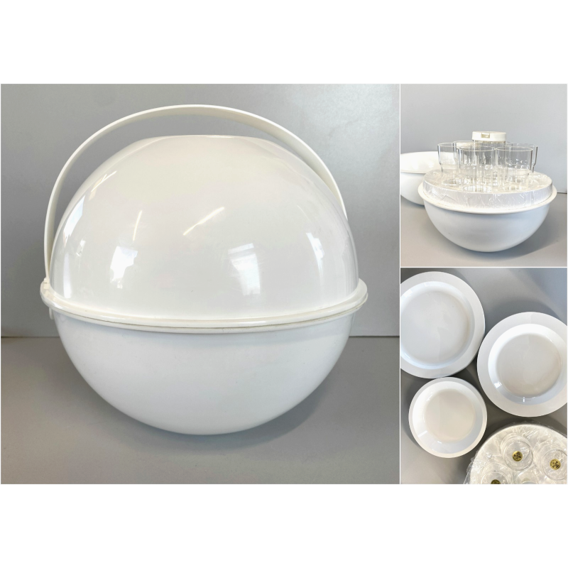 VINTAGE SET PIC-NIC "PIC BOLL"  DESIGN Carlo Viglino PER GUZZINI NUOVO '70