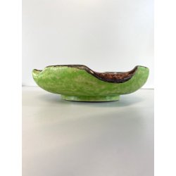 CIOTOLA SVUOTATASCHE CERAMICA Gatti FAENZA SMALTO POLICROMO VINTAGE ø 18cm '50