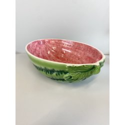 CIOTOLA PORTATA BOWL ANGURIA CERAMICA SMALTATA AEROGRAFO MANIFATTURA NOVE '50s