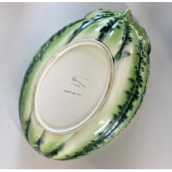 CIOTOLA PORTATA BOWL ANGURIA CERAMICA SMALTATA AEROGRAFO MANIFATTURA NOVE '50s