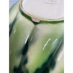 CIOTOLA PORTATA BOWL ANGURIA CERAMICA SMALTATA AEROGRAFO MANIFATTURA NOVE '50s