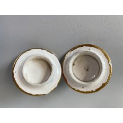 GRANDE CALAMAIO TAVOLO DOPPIO CERAMICA Turi D'Albissola STILE ROCOCO' PORTAPENNE