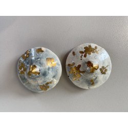 GRANDE CALAMAIO TAVOLO DOPPIO CERAMICA Turi D'Albissola STILE ROCOCO' PORTAPENNE