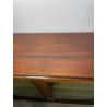 ANTICA VETRINA ESPOSITORE LEGNO NOCE EPOCA '800 CREDENZA 2 ANTE RIPIANI STOFFA