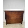 ANTICA VETRINA ESPOSITORE LEGNO NOCE EPOCA '800 CREDENZA 2 ANTE RIPIANI STOFFA