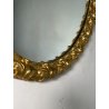 OVALE SPECCHIERA DORATA CORNICE EPOCA '900 OLD SPECCHIO LEGNO ORO MIRROR MURO