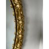 OVALE SPECCHIERA DORATA CORNICE EPOCA '900 OLD SPECCHIO LEGNO ORO MIRROR MURO