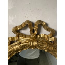 OVALE SPECCHIERA DORATA CORNICE EPOCA '900 OLD SPECCHIO LEGNO ORO MIRROR MURO