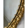 OVALE SPECCHIERA DORATA CORNICE EPOCA '900 OLD SPECCHIO LEGNO ORO MIRROR MURO