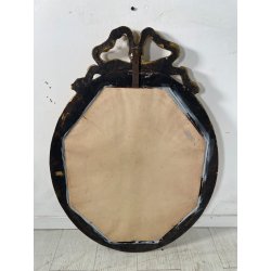 OVALE SPECCHIERA DORATA CORNICE EPOCA '900 OLD SPECCHIO LEGNO ORO MIRROR MURO