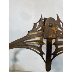 GRANDE COPPIA APPLIQUE ART NOUVEAU LIBERTY PARETE LAMPADARIO LAMPADE DECO 1920
