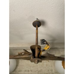 GRANDE COPPIA APPLIQUE ART NOUVEAU LIBERTY PARETE LAMPADARIO LAMPADE DECO 1920