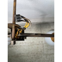 GRANDE COPPIA APPLIQUE ART NOUVEAU LIBERTY PARETE LAMPADARIO LAMPADE DECO 1920