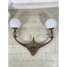 GRANDE COPPIA APPLIQUE ART NOUVEAU LIBERTY PARETE LAMPADARIO LAMPADE DECO 1920