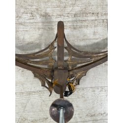 GRANDE COPPIA APPLIQUE ART NOUVEAU LIBERTY PARETE LAMPADARIO LAMPADE DECO 1920