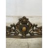 ANTICO ALARE PARA CAMINO OTTONE FUOCO EPOCA '900 FIREPLACE IRON PUTTI SCULTURA