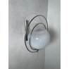 LAMPADA APPLIQUE ATT MAZZEGA VINTAGE ANNI 60 METALLO CROMATO BOCCIA SFERA VETRO