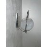 LAMPADA APPLIQUE ATT MAZZEGA VINTAGE ANNI 60 METALLO CROMATO BOCCIA SFERA VETRO