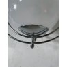 LAMPADA APPLIQUE ATT MAZZEGA VINTAGE ANNI 60 METALLO CROMATO BOCCIA SFERA VETRO