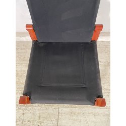 SEDIA LUCA MEDA PER MOLTENI VIA VAI NOCE TELA ANNI '90 PLTRONA SAFARI CAMPEGGIO