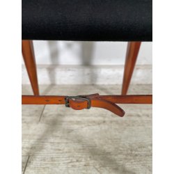 SEDIA LUCA MEDA PER MOLTENI VIA VAI NOCE TELA ANNI '90 PLTRONA SAFARI CAMPEGGIO