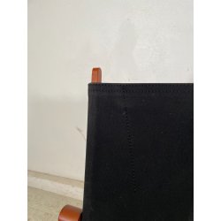 SEDIA LUCA MEDA PER MOLTENI VIA VAI NOCE TELA ANNI '90 PLTRONA SAFARI CAMPEGGIO