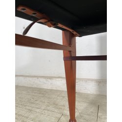 SEDIA LUCA MEDA PER MOLTENI VIA VAI NOCE TELA ANNI '90 PLTRONA SAFARI CAMPEGGIO