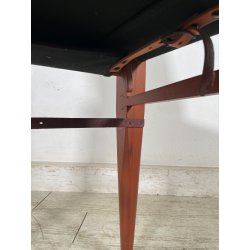 SEDIA LUCA MEDA PER MOLTENI VIA VAI NOCE TELA ANNI '90 PLTRONA SAFARI CAMPEGGIO