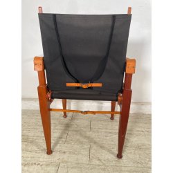 SEDIA LUCA MEDA PER MOLTENI "VIA VAI" NOCE TELA ANNI 90 PLTRONA SAFARI CAMPEGGIO