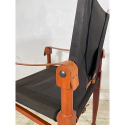 SEDIA LUCA MEDA PER MOLTENI "VIA VAI" NOCE TELA ANNI 90 PLTRONA SAFARI CAMPEGGIO