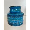 VASO CERAMICA BITOSSI ALDO LONDI RIMINI BLU VINTAGE DEISGN ITALIA VASE ANNI '70s