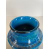 VASO CERAMICA BITOSSI ALDO LONDI RIMINI BLU VINTAGE DEISGN ITALIA VASE ANNI '70s