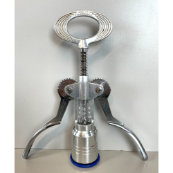 GRANDE RARO CAVATAPPI CAMPAGNOLO 31 CM METALLO CROMATO BLU VINO VICENZA CANTINA