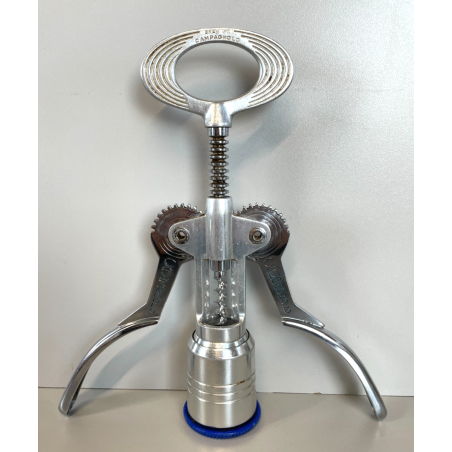 GRANDE RARO CAVATAPPI CAMPAGNOLO 31 CM METALLO CROMATO BLU VINO VICENZA CANTINA