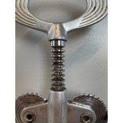 GRANDE RARO CAVATAPPI CAMPAGNOLO 31 CM METALLO CROMATO BLU VINO VICENZA CANTINA