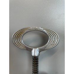 GRANDE RARO CAVATAPPI CAMPAGNOLO 31 CM METALLO CROMATO BLU VINO VICENZA CANTINA