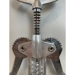 GRANDE RARO CAVATAPPI CAMPAGNOLO 31 CM METALLO CROMATO BLU VINO VICENZA CANTINA