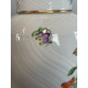 VASO PORCELLANA HEREND DIPINTO FLOREALE FIORI UNGHERIA BARATTOLO ZENZERO 1960