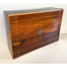 ANTICA SCATOLA PORTA GIOIE LEGNO INTARSIATO SCRIGNO FORZIERE BOX WOOD EPOCA '900