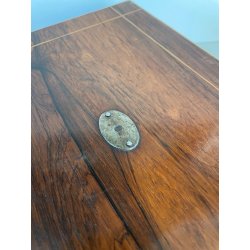 ANTICA SCATOLA PORTA GIOIE LEGNO INTARSIATO SCRIGNO FORZIERE BOX WOOD EPOCA '900