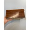ANTICA SCATOLA PORTA GIOIE LEGNO INTARSIATO SCRIGNO FORZIERE BOX WOOD EPOCA '900