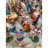 Lotto 43 pz STATUINE PRESEPE PASTA PLASTICA VARIE EPOCHE SACRO ANIMALI NATALE