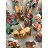 Lotto 43 pz STATUINE PRESEPE PASTA PLASTICA VARIE EPOCHE SACRO ANIMALI NATALE