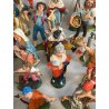 Lotto 43 pz STATUINE PRESEPE PASTA PLASTICA VARIE EPOCHE SACRO ANIMALI NATALE
