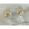 ANTICO SET ROSOLIO VASSOIO CRISTALLO Baccarat + 6 BICCHIERI DECORO ORO epoca 900