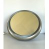 SPECCHIO TAVOLO METALLO ø 37cm SPECCHIERA DESIGN BACKLIGHT MIRROR ITALY '60s