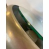 SPECCHIO TAVOLO METALLO ø 37cm SPECCHIERA DESIGN BACKLIGHT MIRROR ITALY '60s