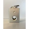 ACCENDINO TAVOLO Edinex  ALLUMINIUM BLOCK LIGHTER MODERNISTA NON FUNZIONANTE '50