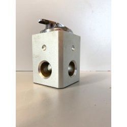 ACCENDINO TAVOLO Edinex  ALLUMINIUM BLOCK LIGHTER MODERNISTA NON FUNZIONANTE '50