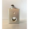 ACCENDINO TAVOLO Edinex  ALLUMINIUM BLOCK LIGHTER MODERNISTA NON FUNZIONANTE '50